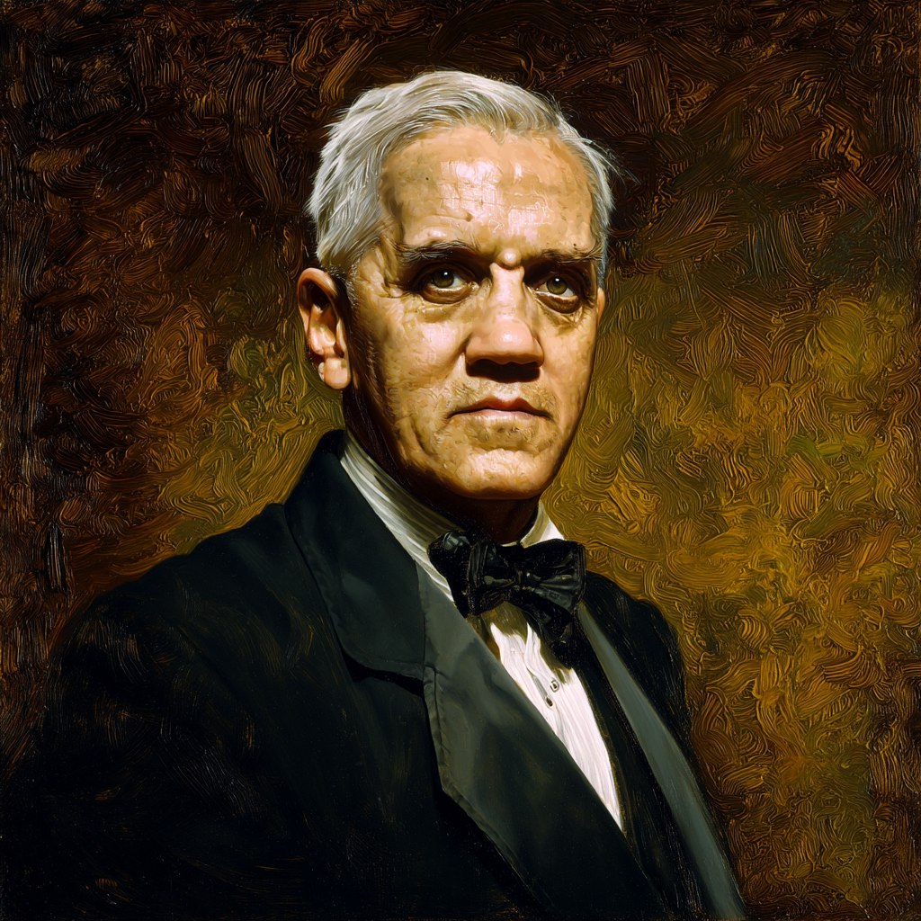 Formal portrait of Sir Alexander Fleming, the Ayrshire-born bacteriologist who discovered lysozyme and penicillin.