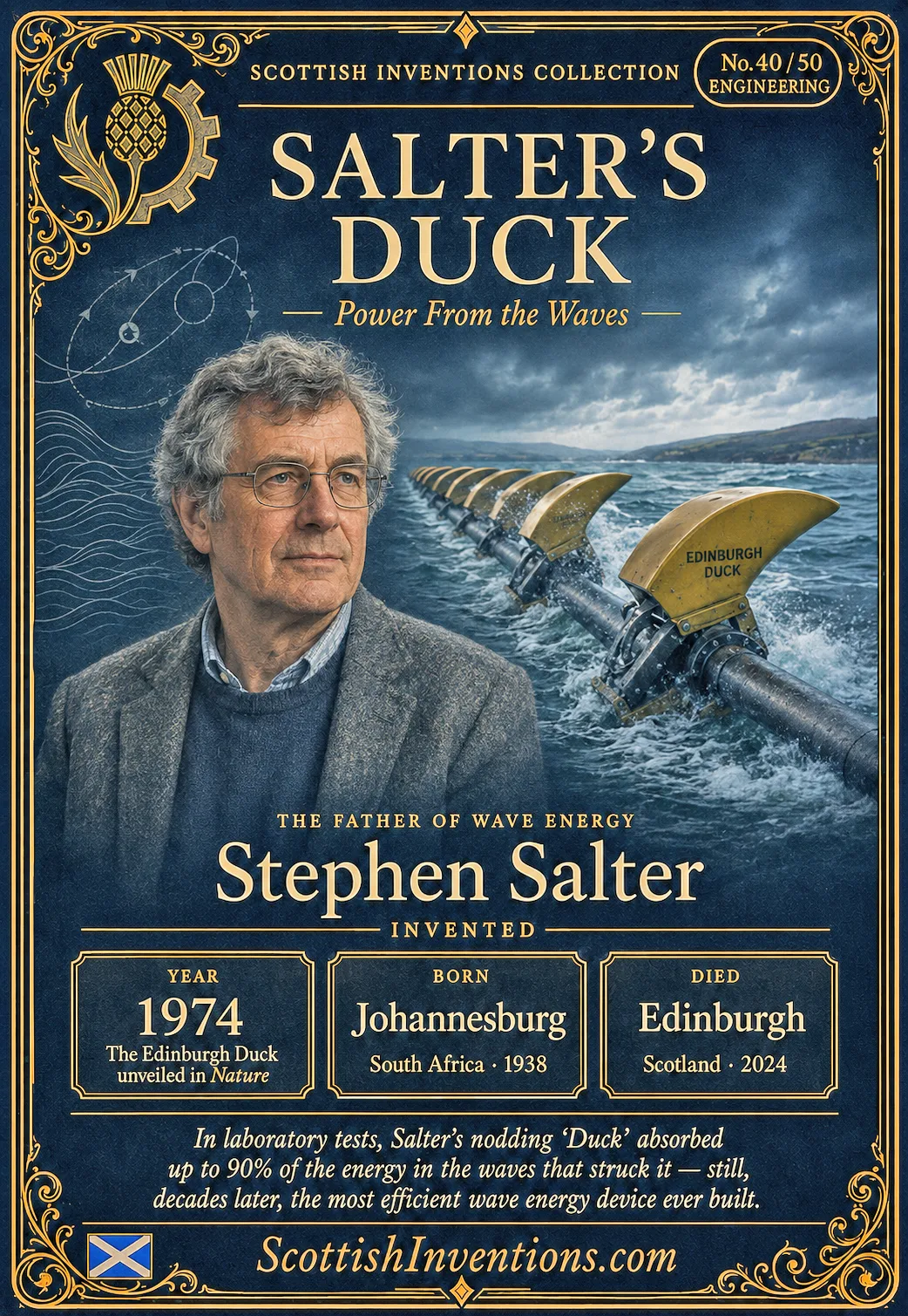Salter's Duck — Scottish Inventions Collection Salter's Duck collectible card — Scottish Inventions Collection