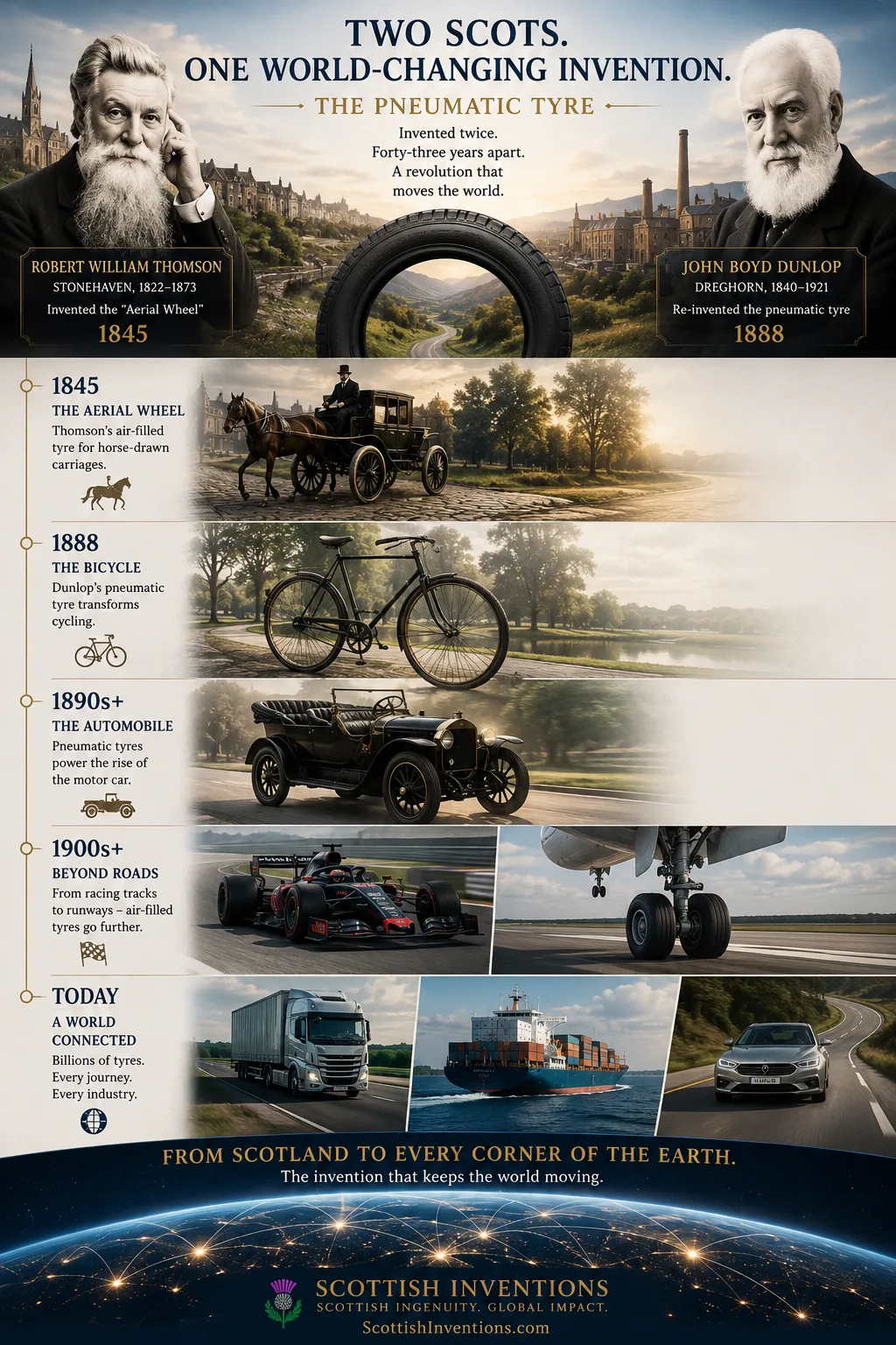 Global transport systems powered by pneumatic tyre technology