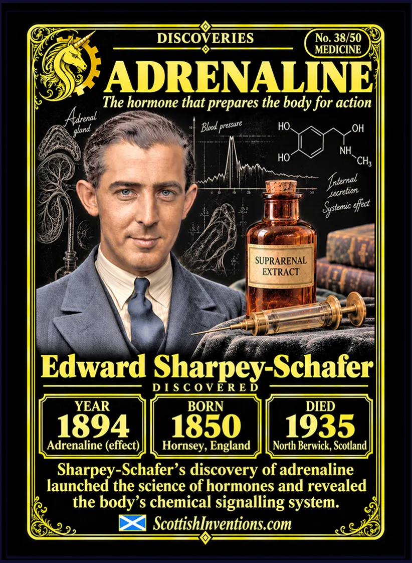 Adrenaline collectible card — Scottish discoveries Collection