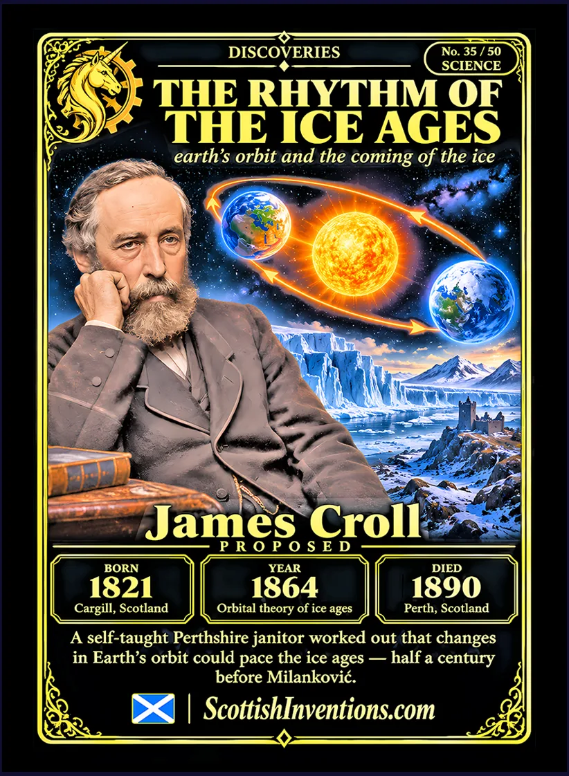 Ice Age Theory collectible card — Scottish discoveries Collection