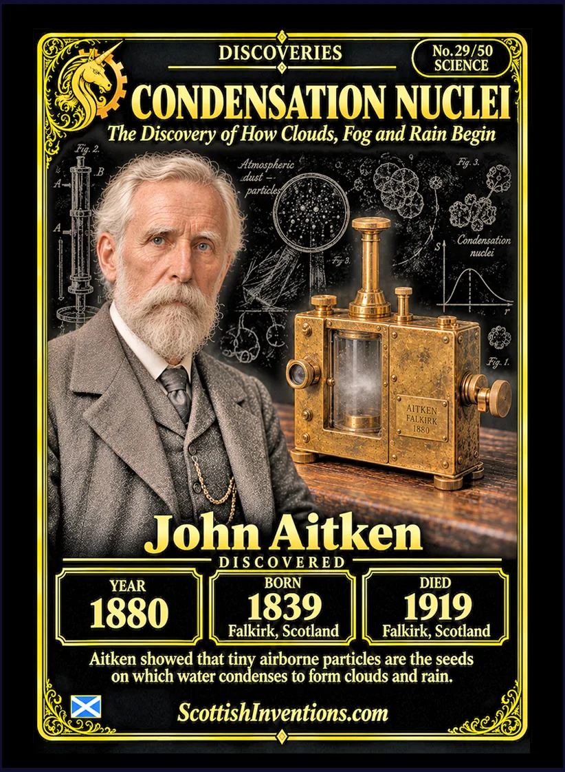 Condensation Nuclei collectible card — Scottish discoveries Collection