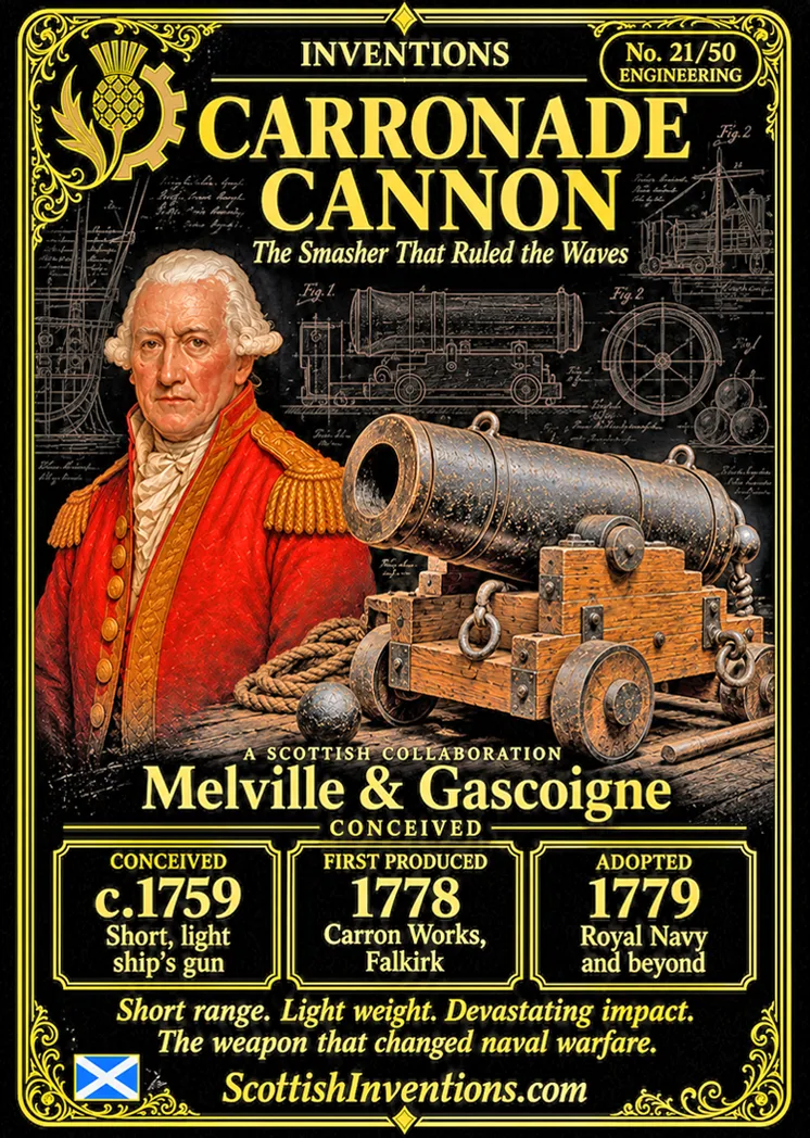 The Carronade collectible card — Scottish Inventions Collection