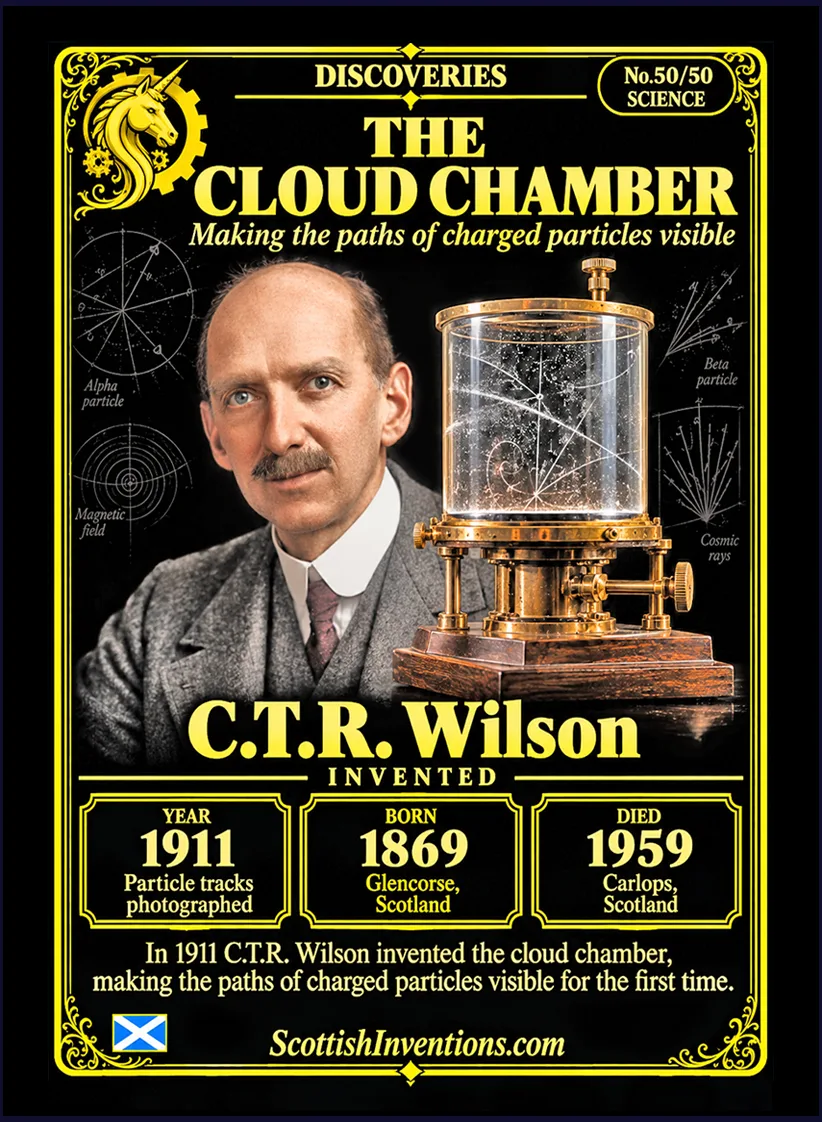 Cloud Chamber collectible card — Scottish discoveries Collection