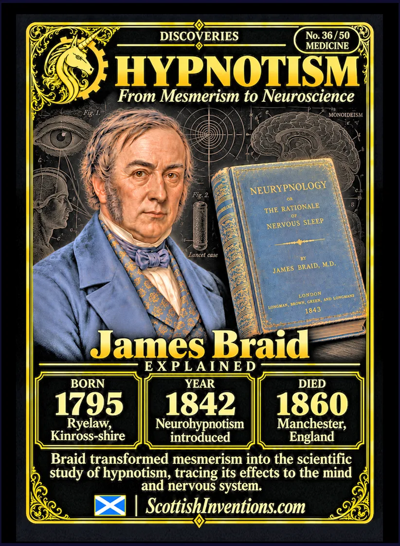 Hypnosis collectible card — Scottish discoveries Collection