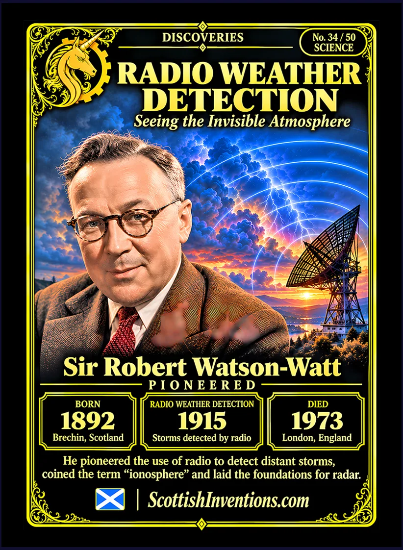The Ionosphere collectible card — Scottish discoveries Collection