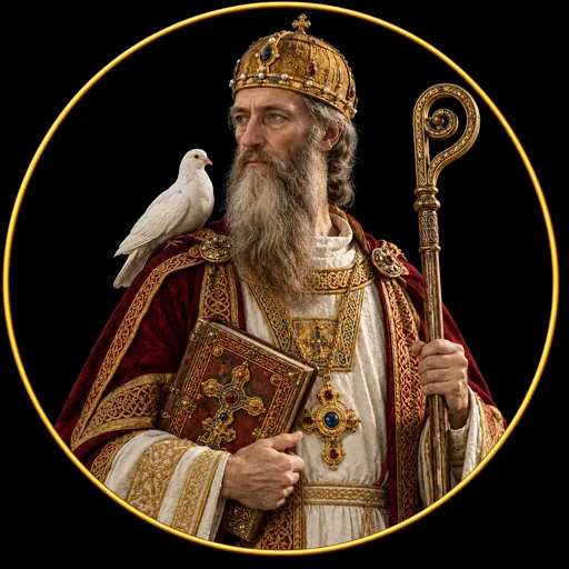 Portrait of St Kentigern (Mungo)