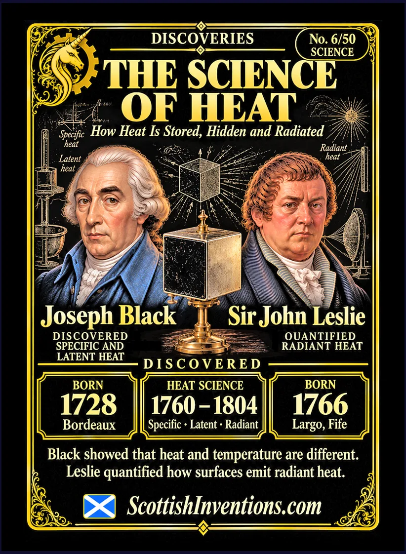 Latent Heat collectible card — Scottish discoveries Collection