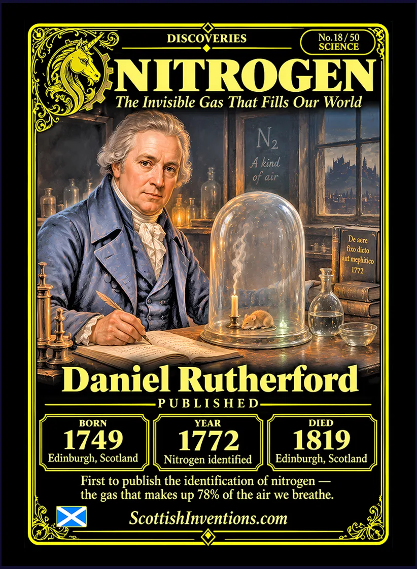 Nitrogen collectible card — Scottish discoveries Collection