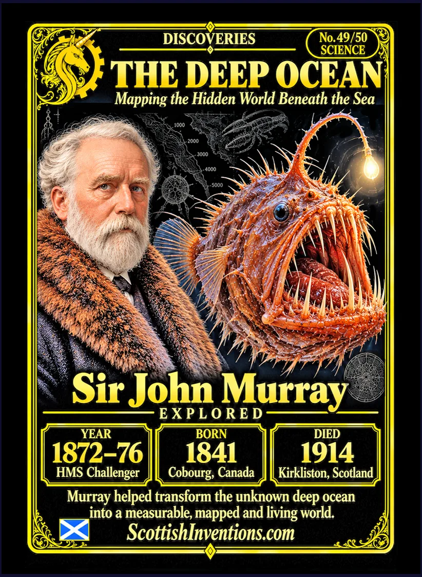 Challenger Expedition collectible card — Scottish discoveries Collection