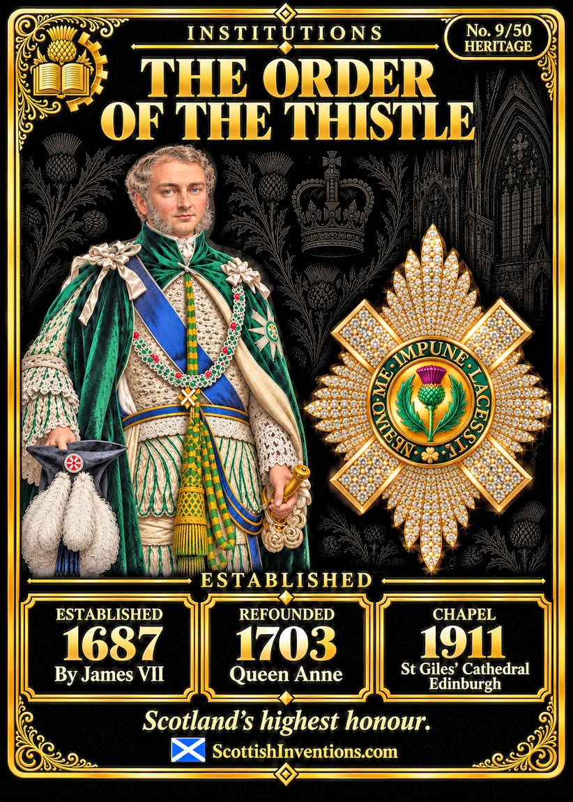 The Order of the Thistle collectible card — Scottish institutions Collection