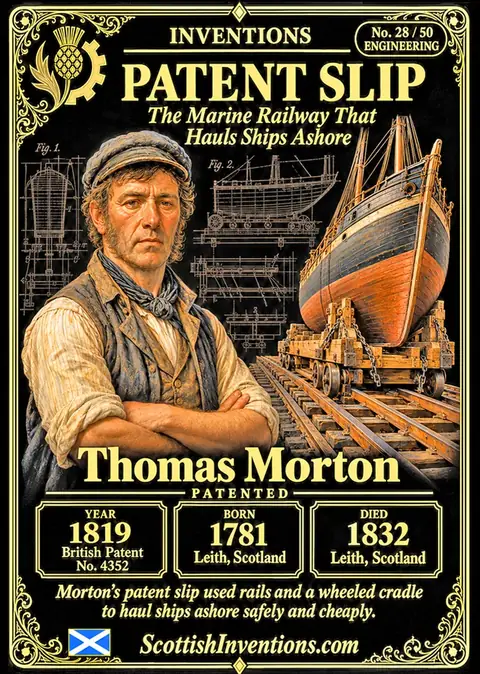 The Patent Slip collectible card — Scottish Inventions Collection