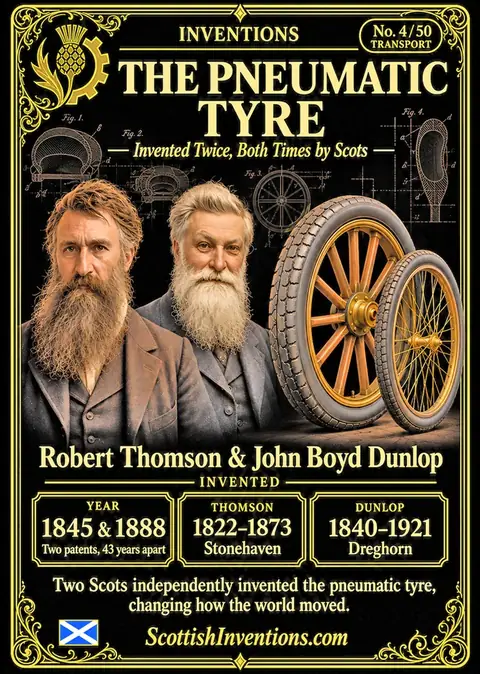 Pneumatic Tyre collectible card — Scottish Inventions Collection