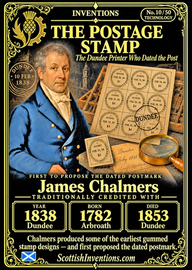 The Postage Stamp collectible card — Scottish Inventions Collection