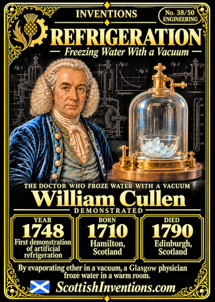 Refrigeration — Scottish Inventions Collection Refrigeration collectible card — Scottish Inventions Collection