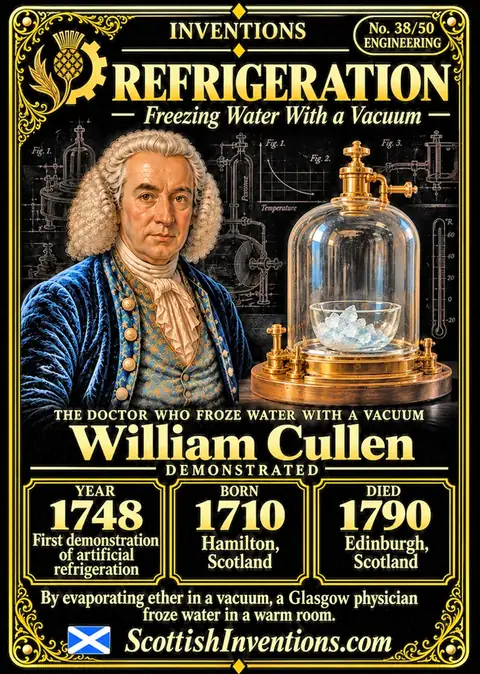 Refrigeration collectible card — Scottish Inventions Collection