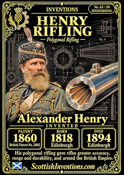 Henry Rifling collectible card — Scottish Inventions Collection