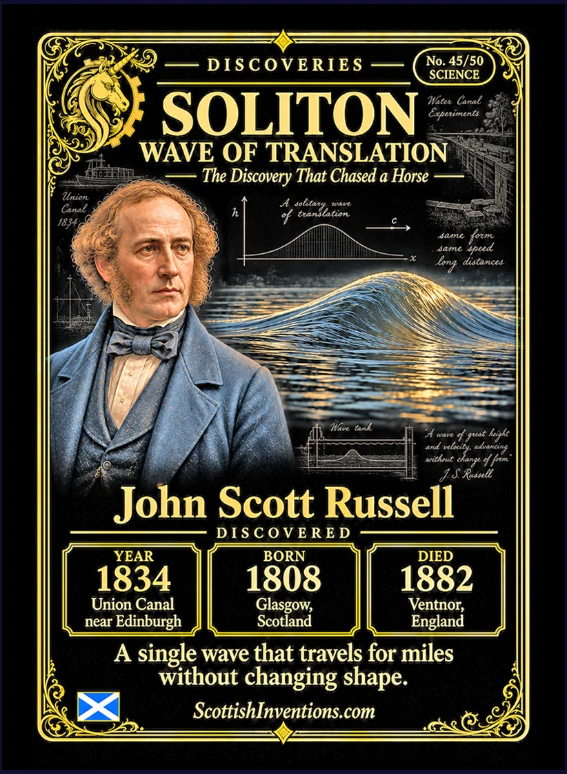 Soliton collectible card — Scottish discoveries Collection