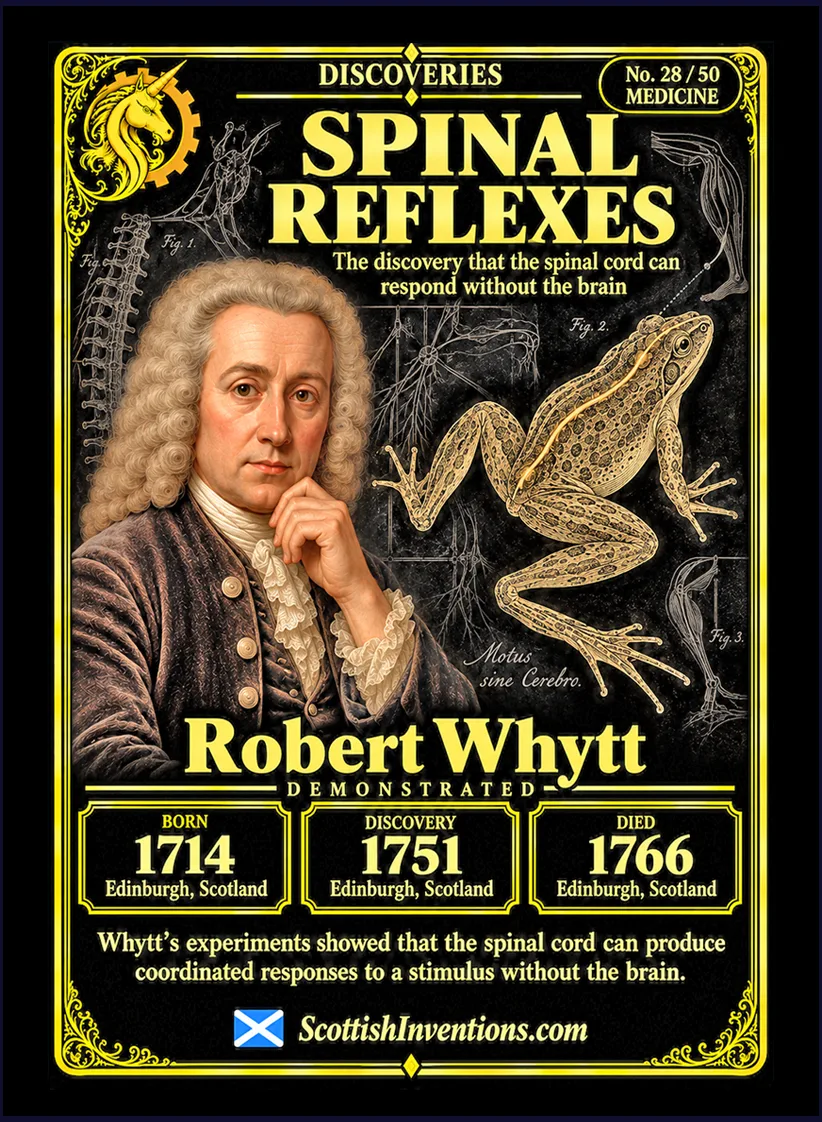 Spinal Reflex collectible card — Scottish discoveries Collection