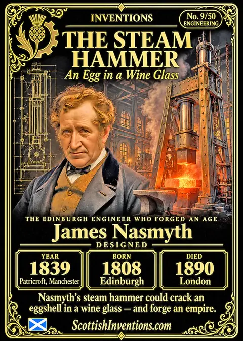 The Steam Hammer collectible card — Scottish Inventions Collection