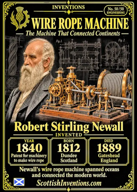 Wire Rope collectible card — Scottish Inventions Collection