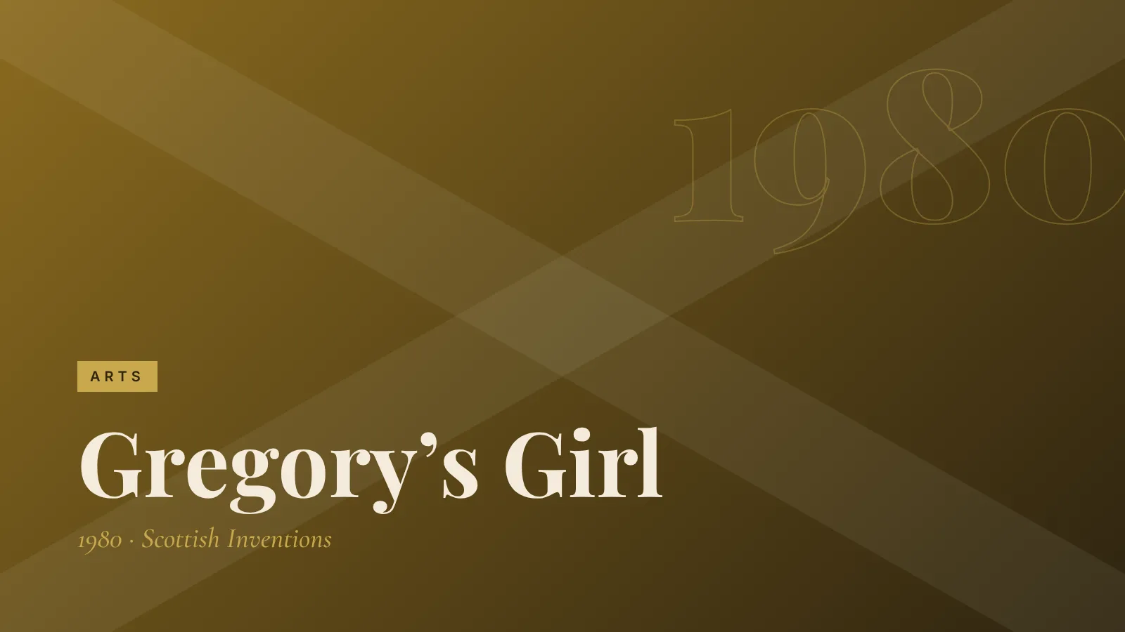 Arts: Gregory’s Girl