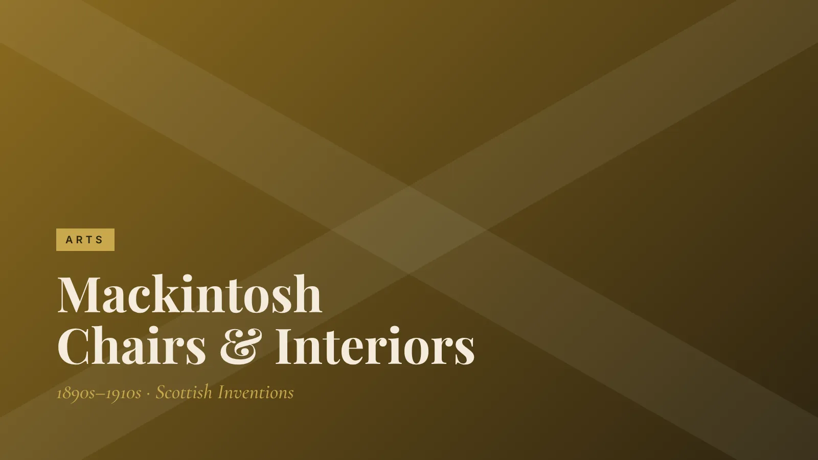 Arts: Mackintosh Chairs & Interiors