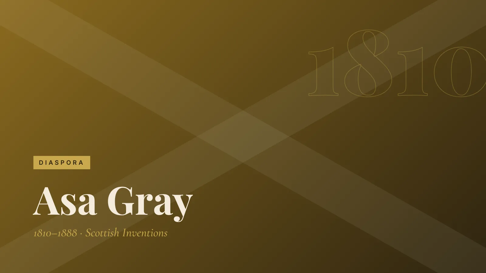 Diaspora: Asa Gray