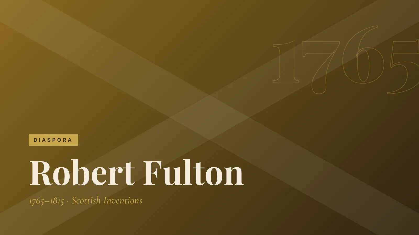 Diaspora: Robert Fulton
