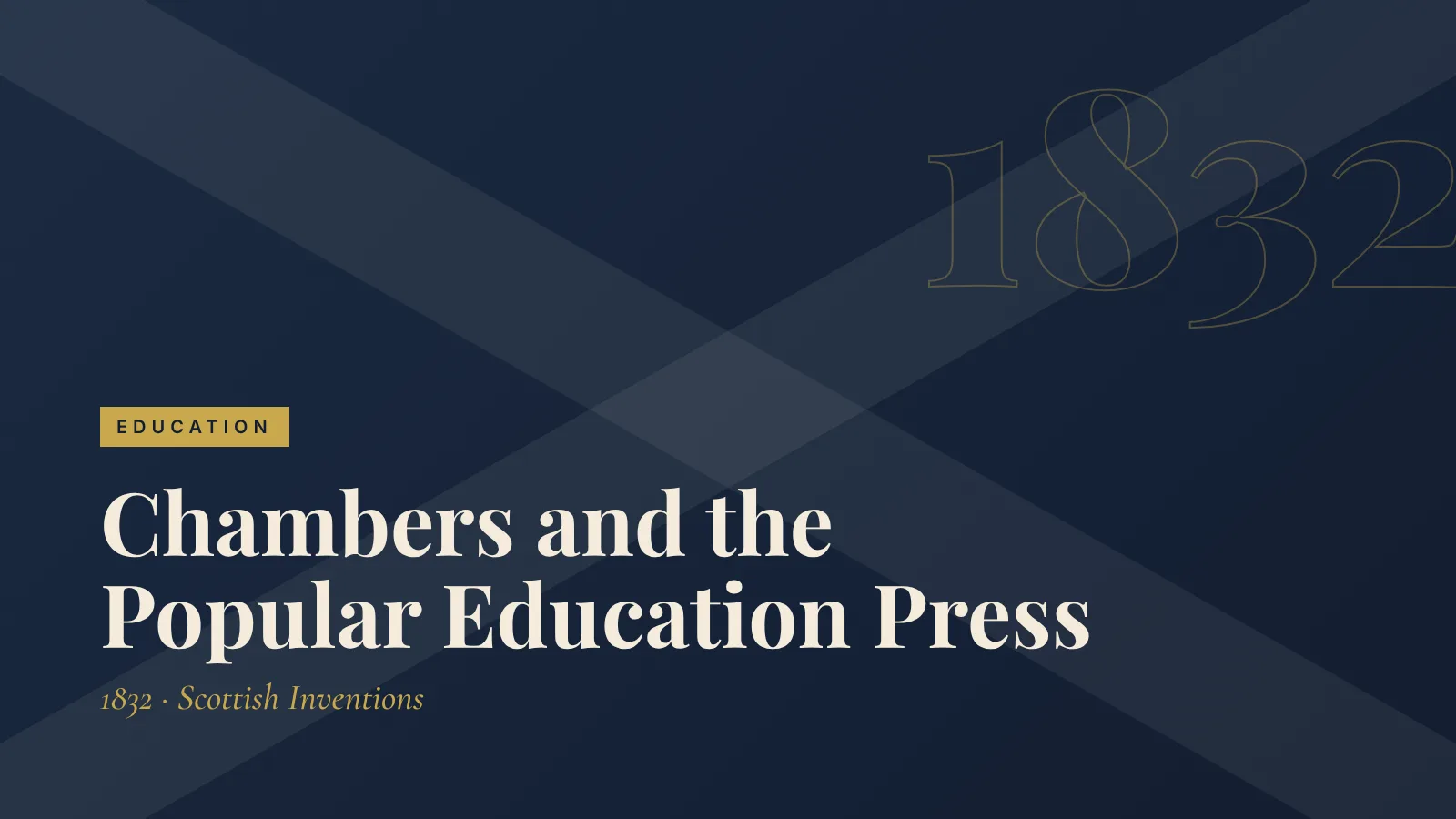 Education: Chambers and the Popular Education Press