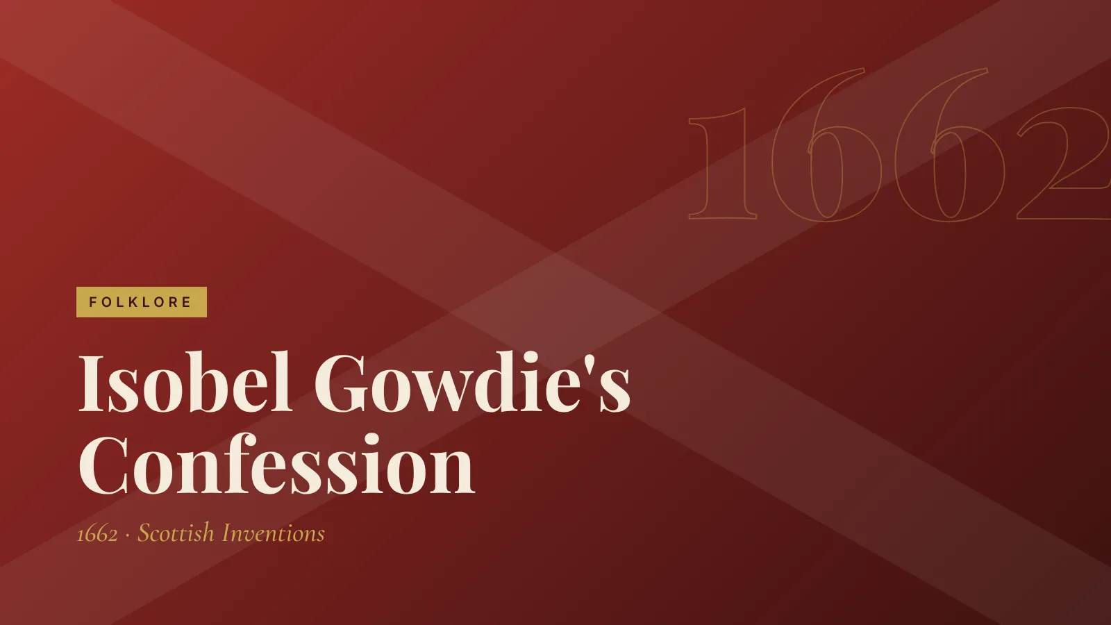 Folklore: Isobel Gowdie's Confession