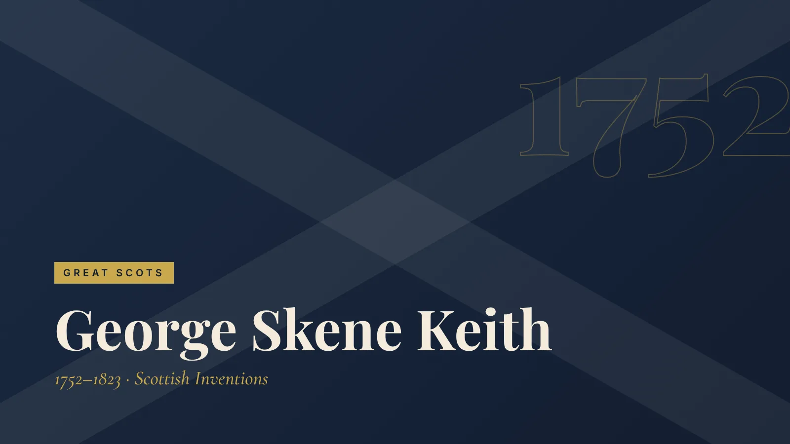 Great Scots: George Skene Keith