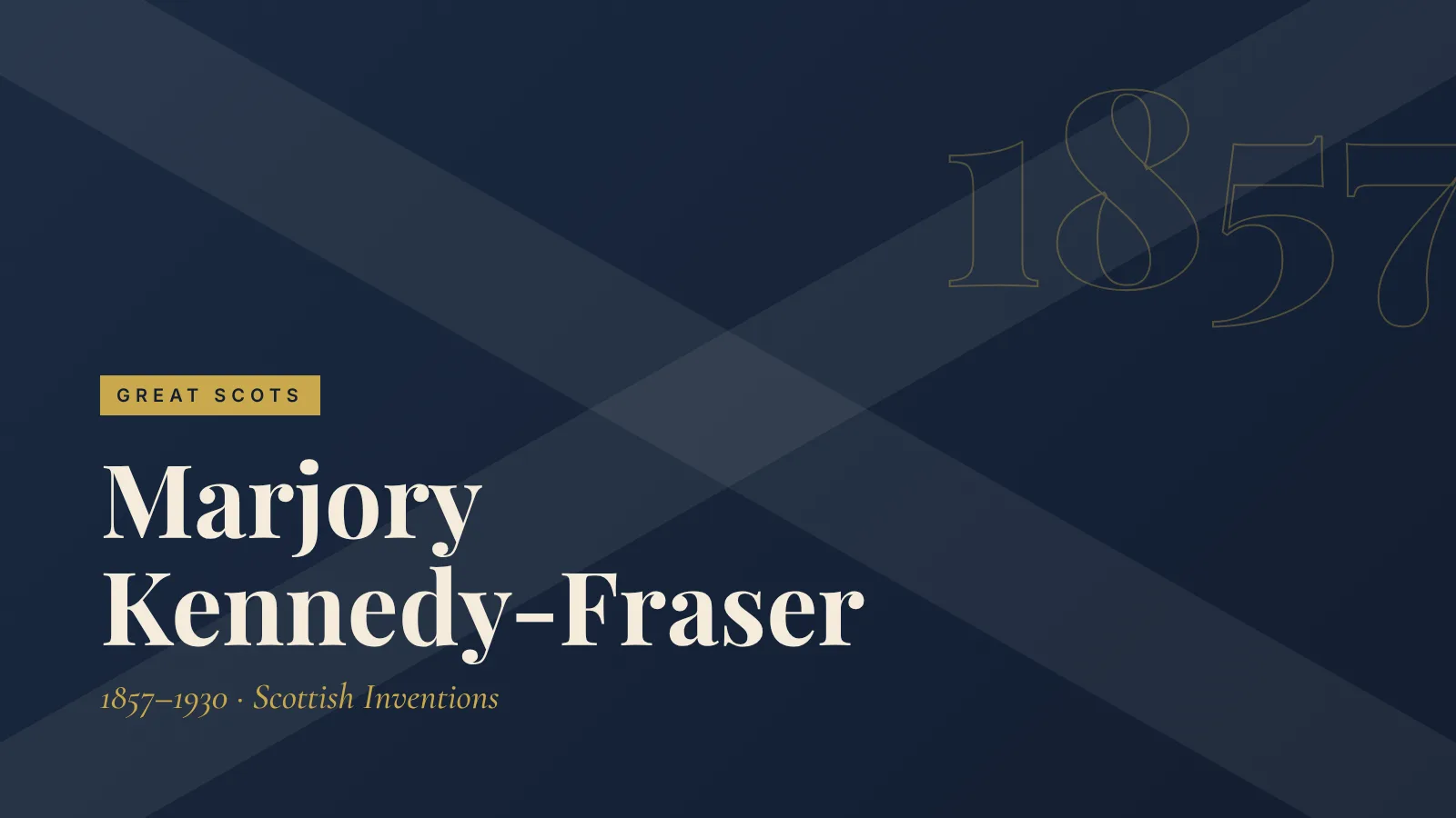 Great Scots: Marjory Kennedy-Fraser