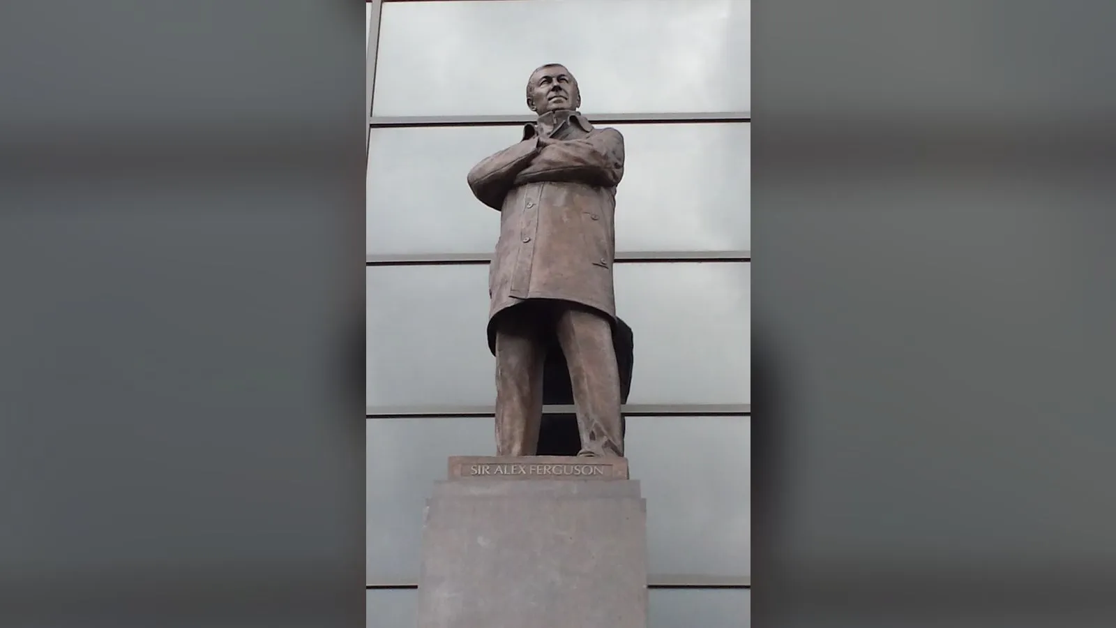 A statue of Sir Alex Ferguson at Old Trafford