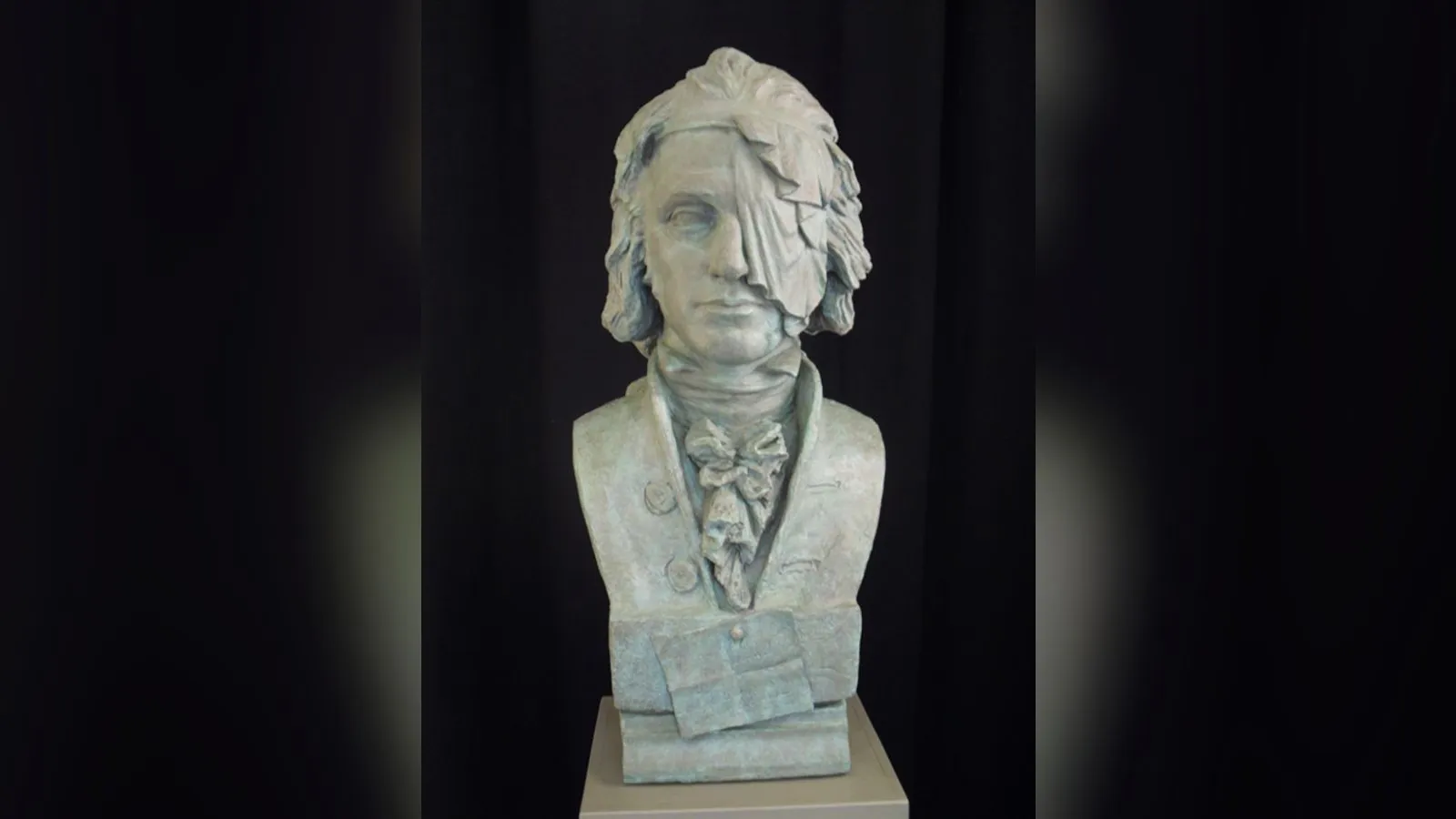 specially commissioned bust of Thomas Muir by celebrated scottish artist Alexander Stoddart. On permanent exhibition at Bishopbriggs library. Replica made for the Museum of Australian Democracy and is
