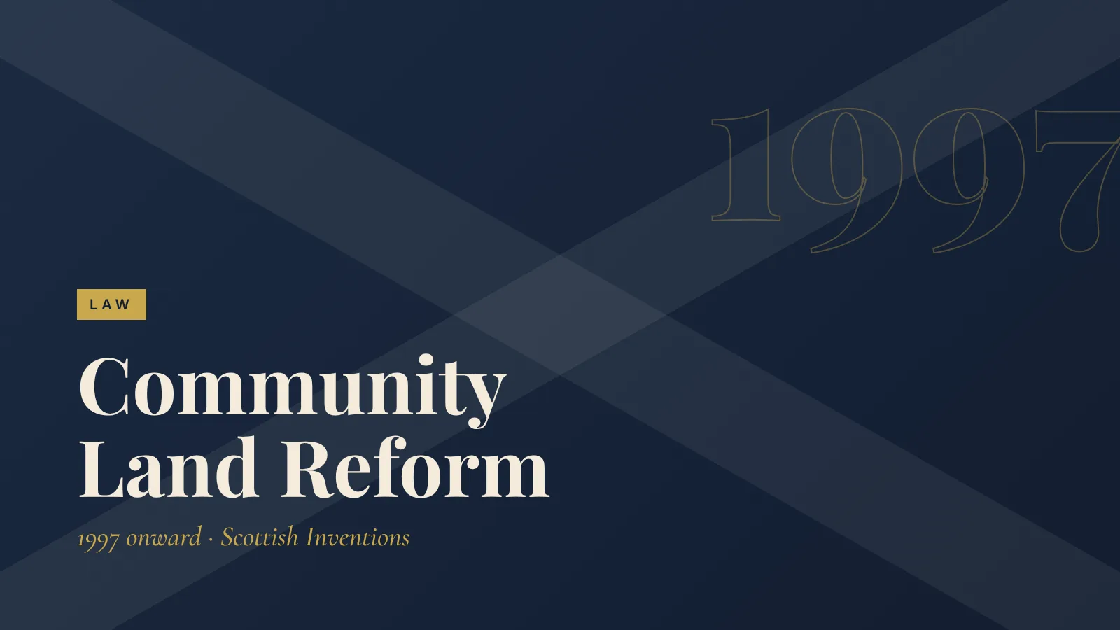 Law: Community Land Reform