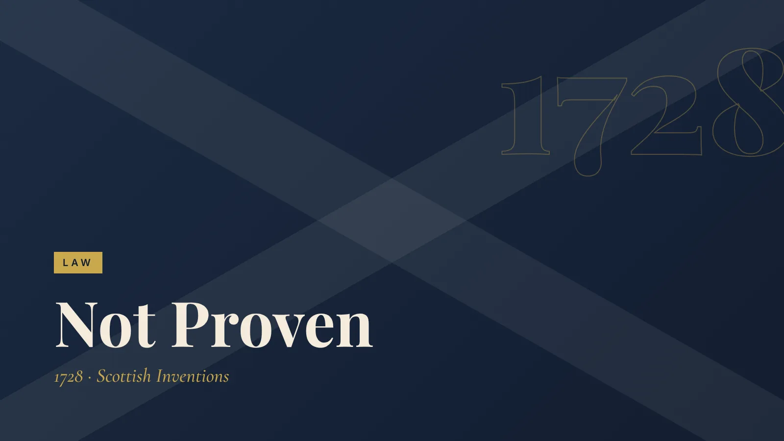 Law: Not Proven