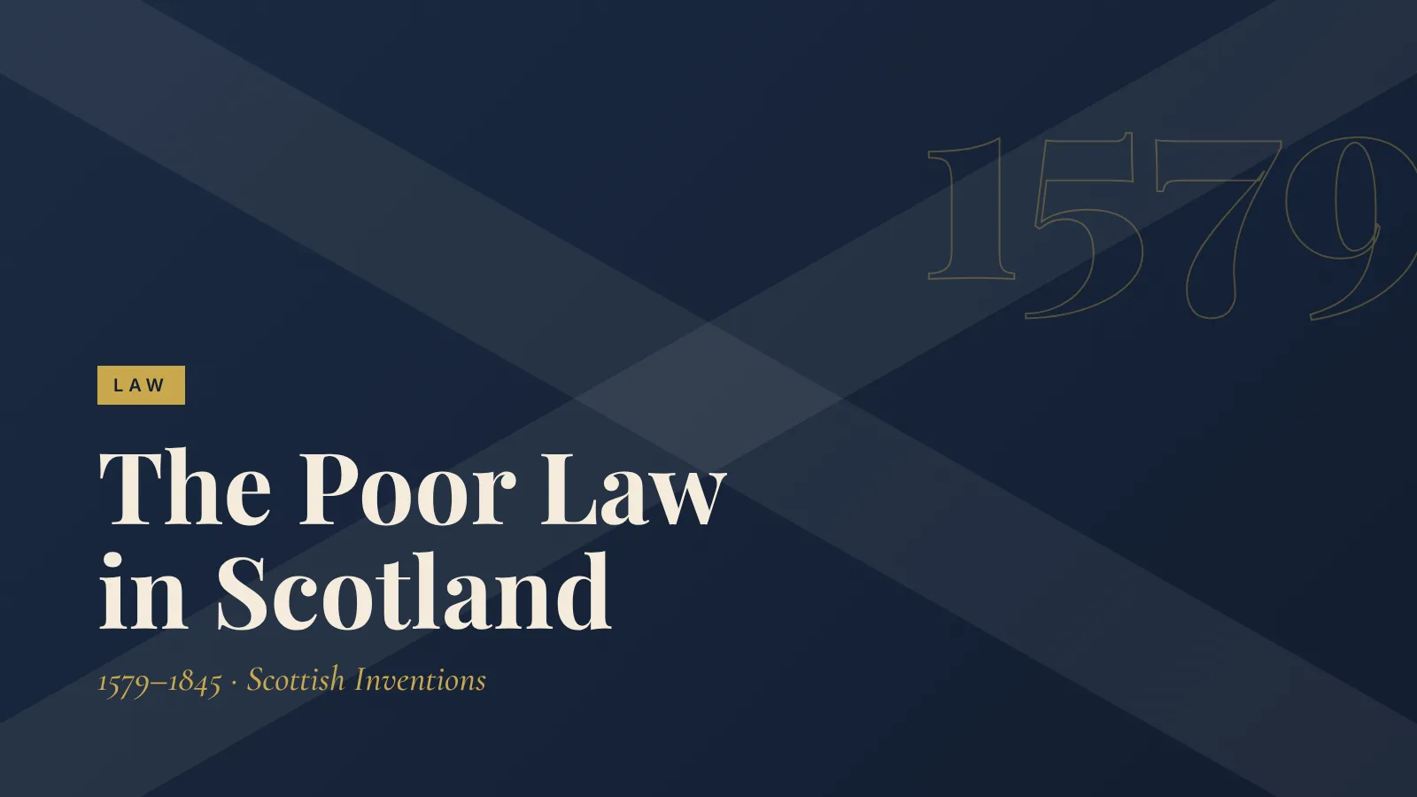 Law: The Poor Law in Scotland