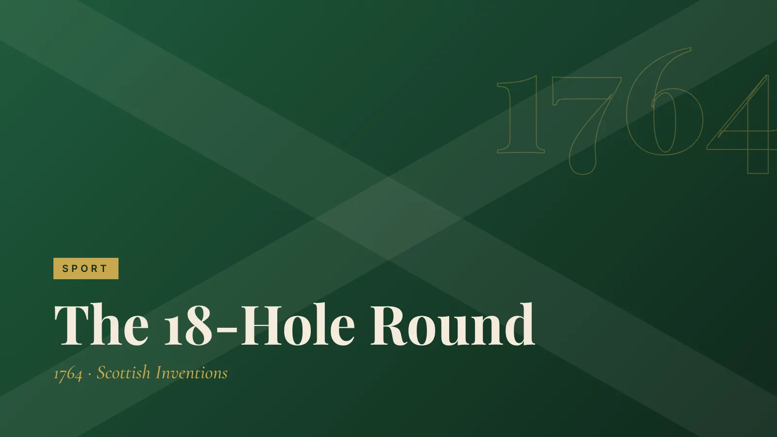 Sport: The 18-Hole Round